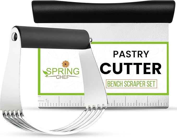 Spring Chef Dough Blender & Pastry Cutter Tool, Stainless Steel Pastry Blender by SpringChef
