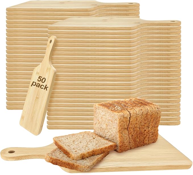 50 PCS Cutting Board Bulk Wood Chopping Board Laser Engraving Serving Board by YOUKEOLA