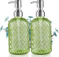 14 Oz Refillable Glass Soap Dispenser by Kaishun