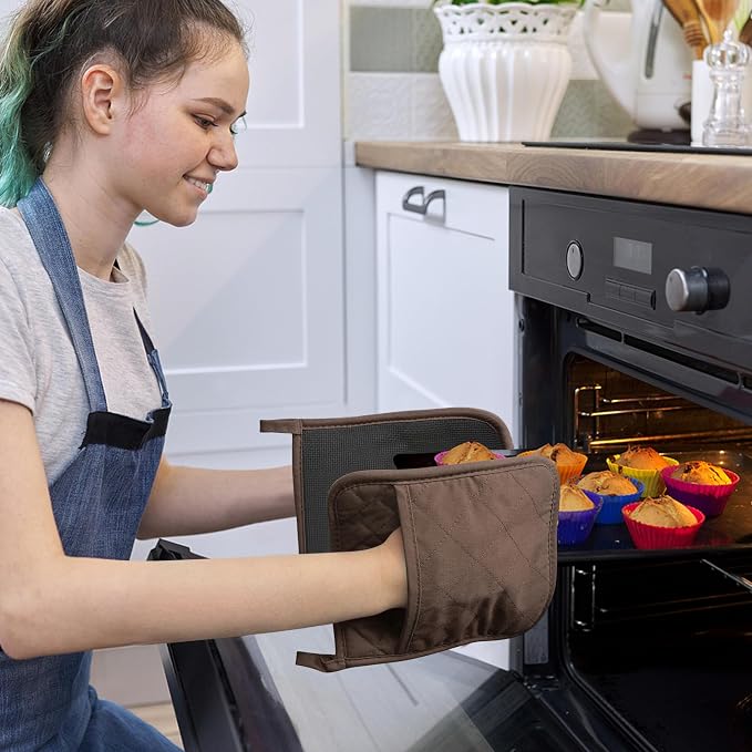 2Pcs Cotton and Neoprene Oven Pads Pot Holders - Image 3