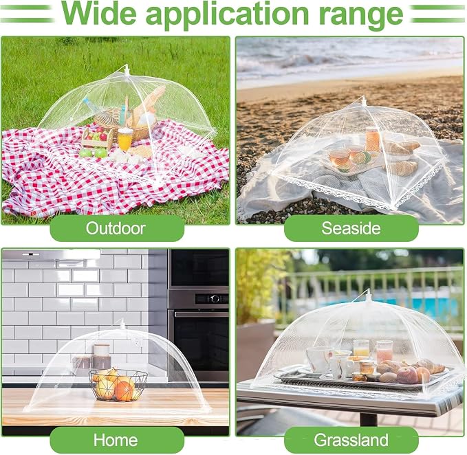 3 Pack Mesh Food Covers 19 inch, Large and Tall Food Covers, Pop-Up Mesh Food - Image 7