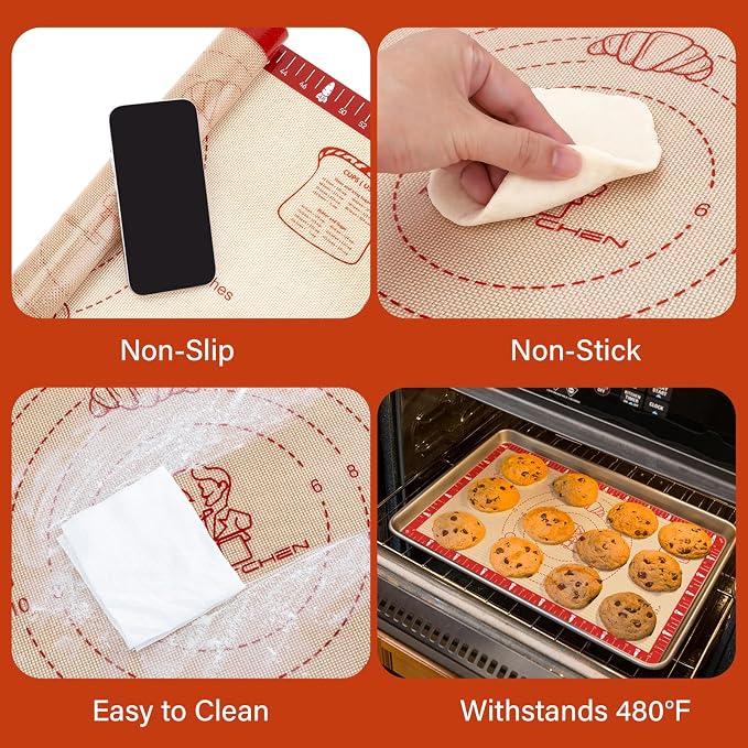 Non-Slip Silicone Baking Mat - Image 3