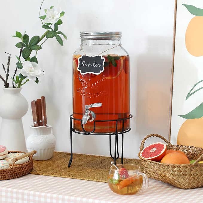 1.5 Gallon Glass Drink Dispenser - Image 5
