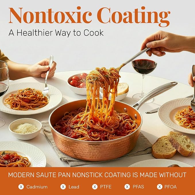 GOTHAM STEEL 4 Qt Saute Pan - Image 4