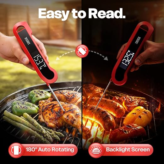 0.3 Sec Instant Read Meat Thermometer Digital - Image 3