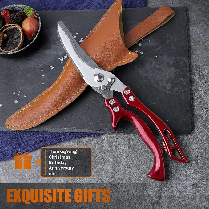 Dream Reach Poultry Shears, No Rust Spring Loaded, Gifts - Image 7