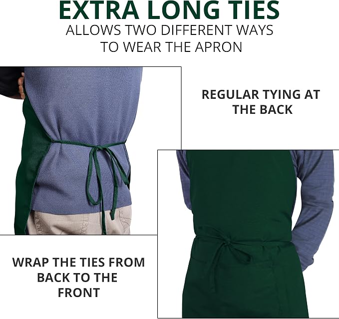Utopia Kitchen 2 Pack Bib Apron, Adjustable - Image 6