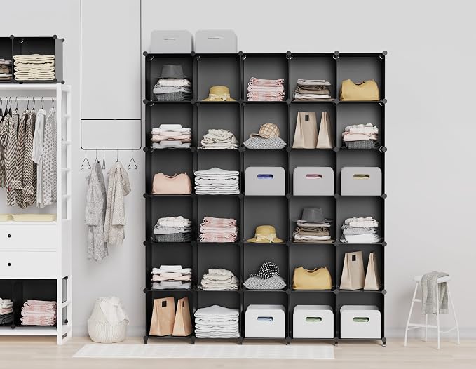 HOMIDEC Closet Organizers and Storage, 9 Cube Storage Organizer, Portable - Image 2