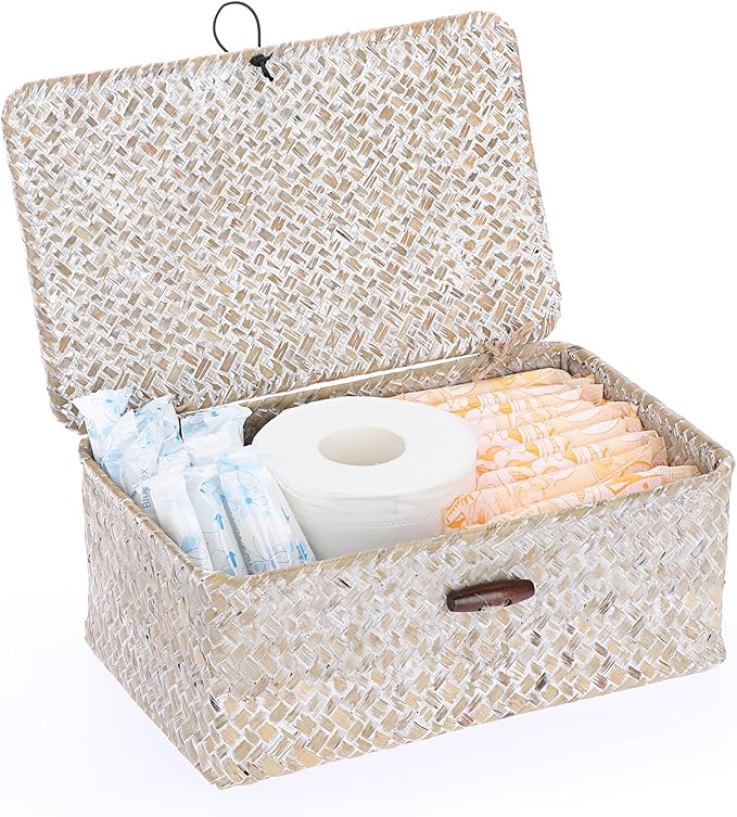 Sumnacon Small Wicker Basket by Sumnacon