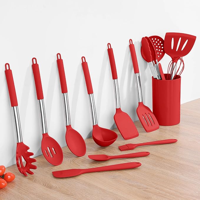 Onader 15 Pcs Silicone Cooking Utensils Set, Large Kitchen Gadgets Tools - Image 9