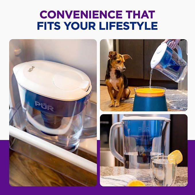 PUR 7-Cup Water Filter Pitcher, Great-Tasting Water, Dishwasher Safe, Faster - Image 6