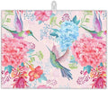 Humming Bird Dish Drying Mats 18x24 Inch, Tropical Flowers Dish Pad Drying Rack by UIUPRO