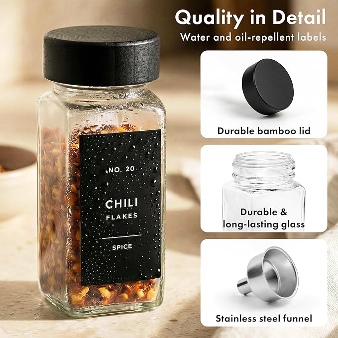 EDELHAUS® Square Spice Jars - Image 9