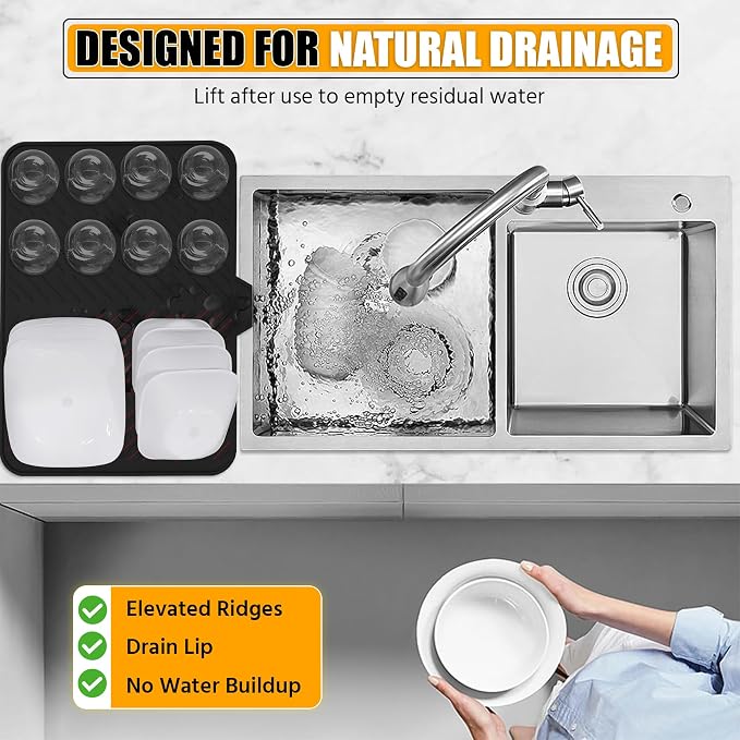 Luxet Silicone Dish Drying Mat - Image 6