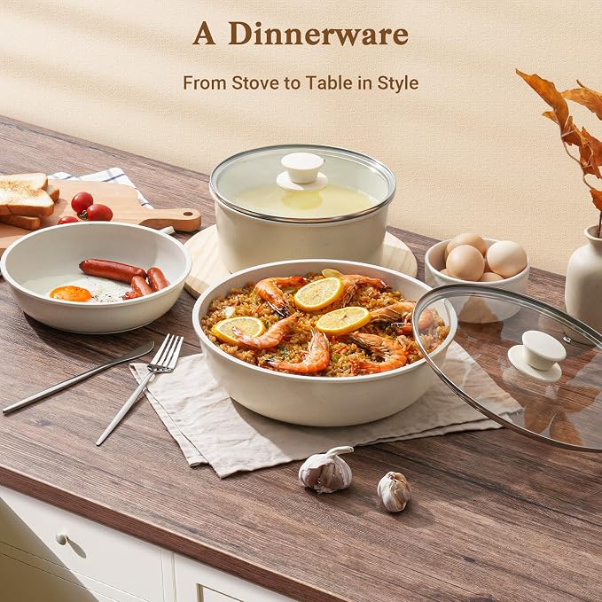 SODAY 15Pcs Pots and Pans Set Non Stick, Cookware Sets - Image 7
