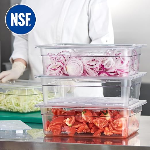 CURTA 4-Pack 1/2 Size 4" Deep NSF Polycarbonate Food Pans - Image 4