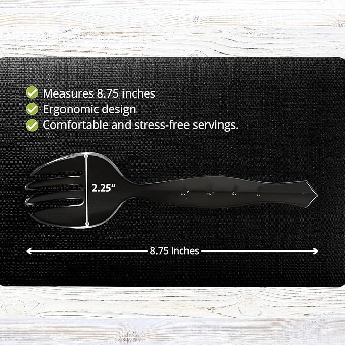 PARTY BARGAINS Disposable Clear Plastic Serving Forks 8.75 Inch – Heavy Duty - Image 3
