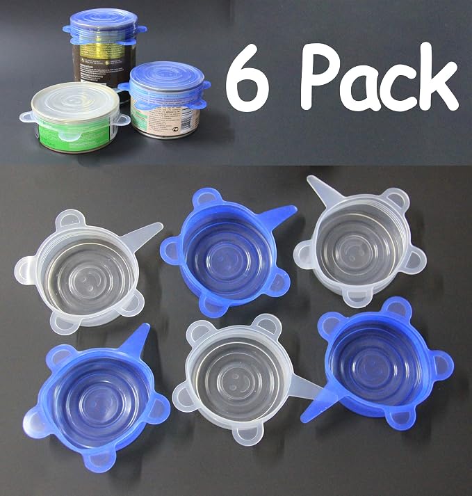 COMTIM Pet Food Can Lids, Silicone Stretch Can Lids Covers - Image 2