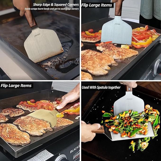 Vovoly Multipurpose Bench Scraper Kitchen Utensil - Image 8