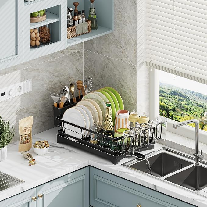 Ekisemio Dish Drying Rack for Kitchen Counter - Image 4