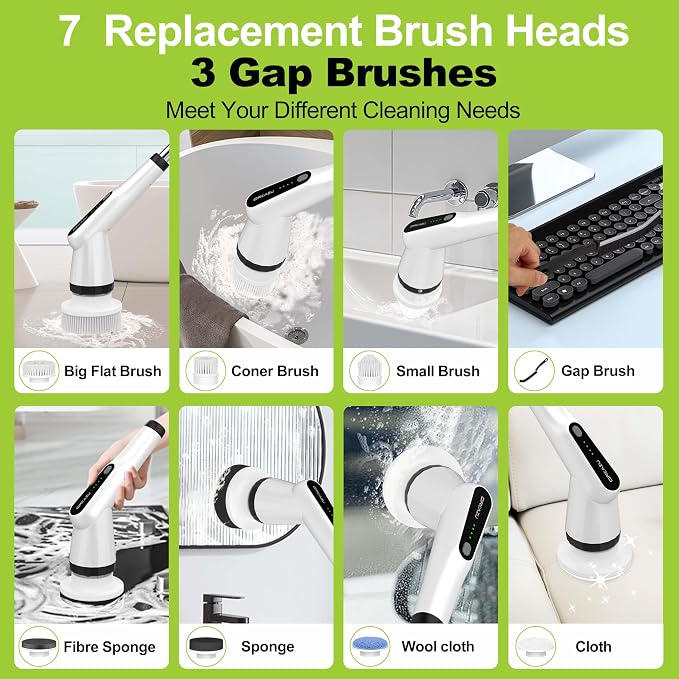 Electric Scrubber Brush, IPX7 Electric Scrubber - Image 4