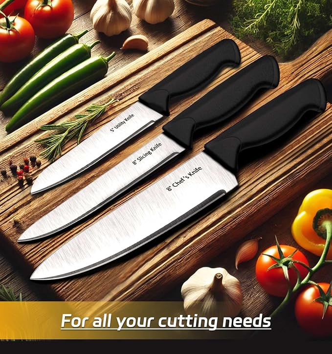 Knife Set, 6-Piece Kitchen Knife Set, German High Carbon Stainless Steel - Image 6