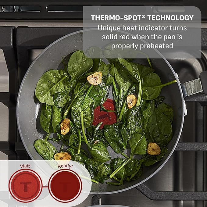 T-Fal Ultimate Hard Anodized Nonstick 10 Piece Cookware Set, Oven Safe Up to - Image 5