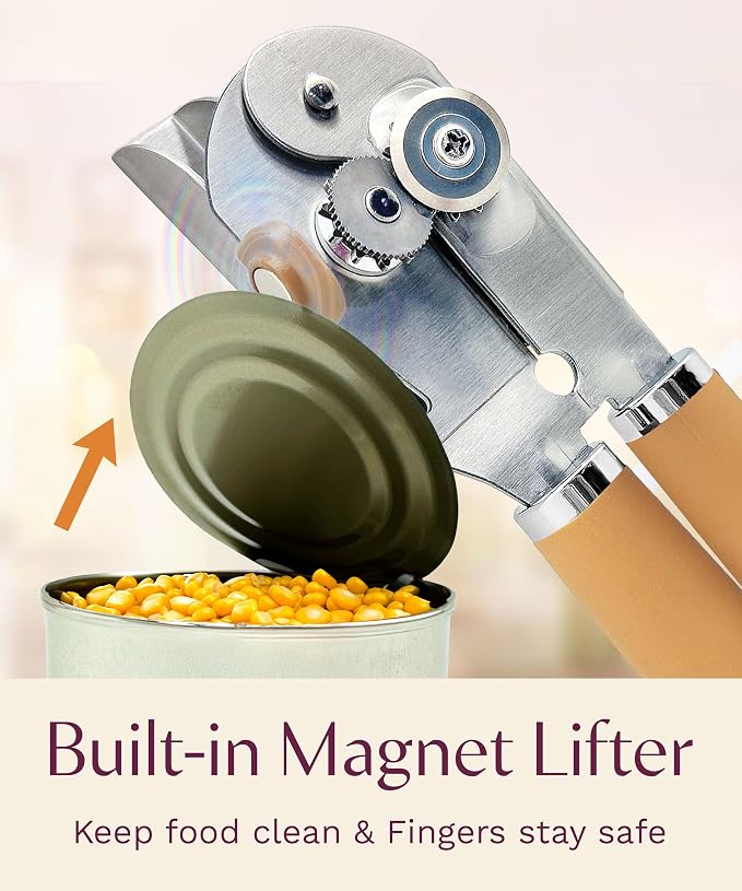 Premium Multifunction Magnetic Manual Can Opener and Bottle Opener, Heavy Duty - Image 7