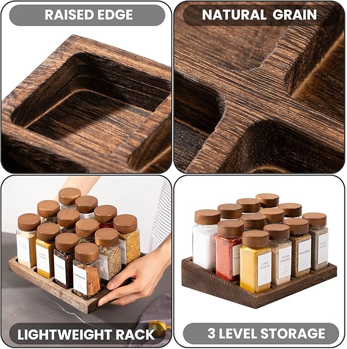 Yangbaga 24Pcs Glass Spice Jars - Image 3