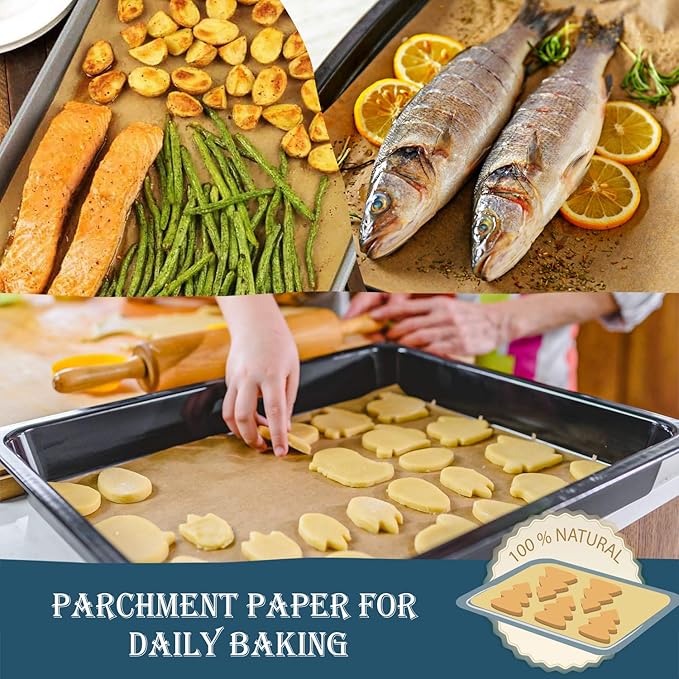 Hiware 200 PCS Parchment Paper Baking Sheets 9x13 IN, Precut Non-Stick - Image 5