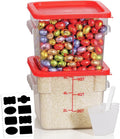 6QT Clear Food Storage Containers: 2 PCS NSF Food Storage Containers by SVKLHY