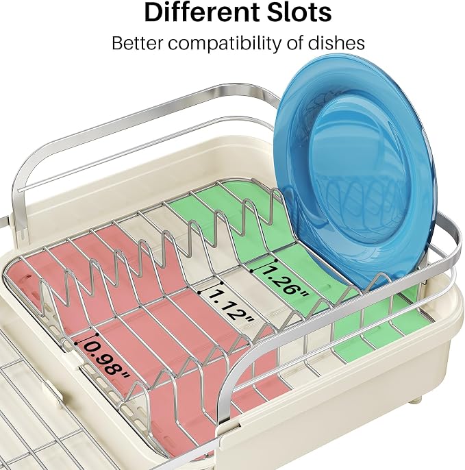 SNTD Dish Drying Rack, Expandable Dish Rack - Image 6