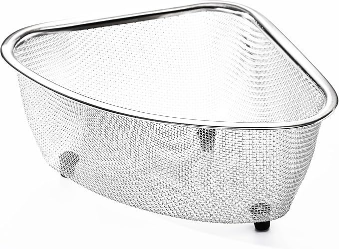 Fox Run Large Stainless Steel Triangular Colander, 3 Quart Pasta Strainer by foxrunbrands