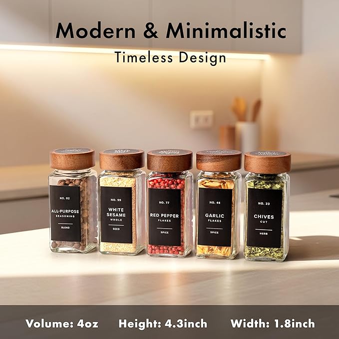 EDELHAUS® Square Spice Jars - Image 2