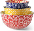 Metahom Ceramic Mixing Bowls for Kitchen, Colorful Nesting Bowls, Large Serving by Metahom