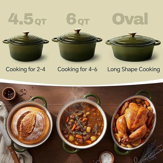 Vintage Style 4.5 Quart Dutch Oven Pot - Image 3
