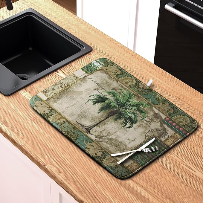 Palm Tree Kitchen Dish Drying Mat - Image 6