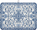 Chinoiserie Floral Dish Drying Mat by Kawani