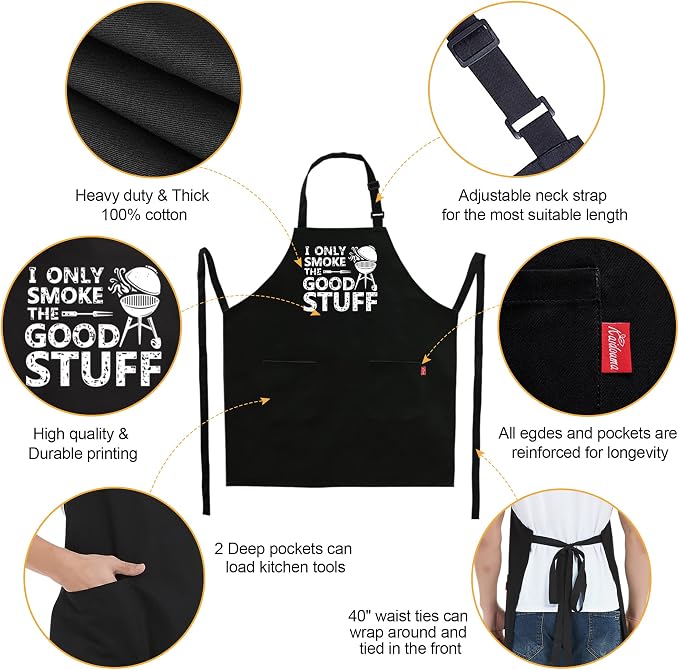 Kaidouma Funny Grill Aprons for Men - Image 3