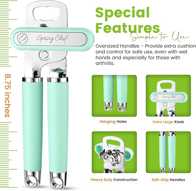 Spring Chef Stainless Steel Can Opener - Image 3
