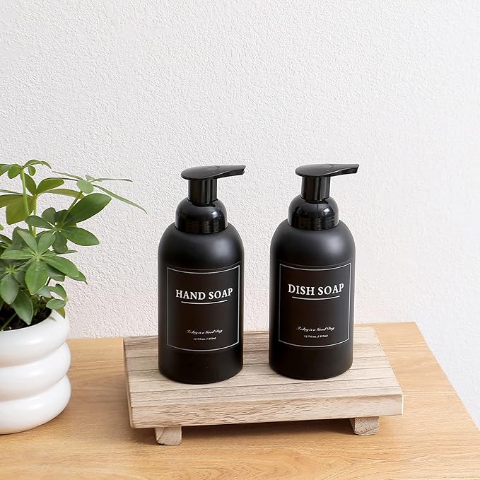 rejomiik 2 Pack Foaming Thick Glass Foam Hand Soap Dispenser - Image 7
