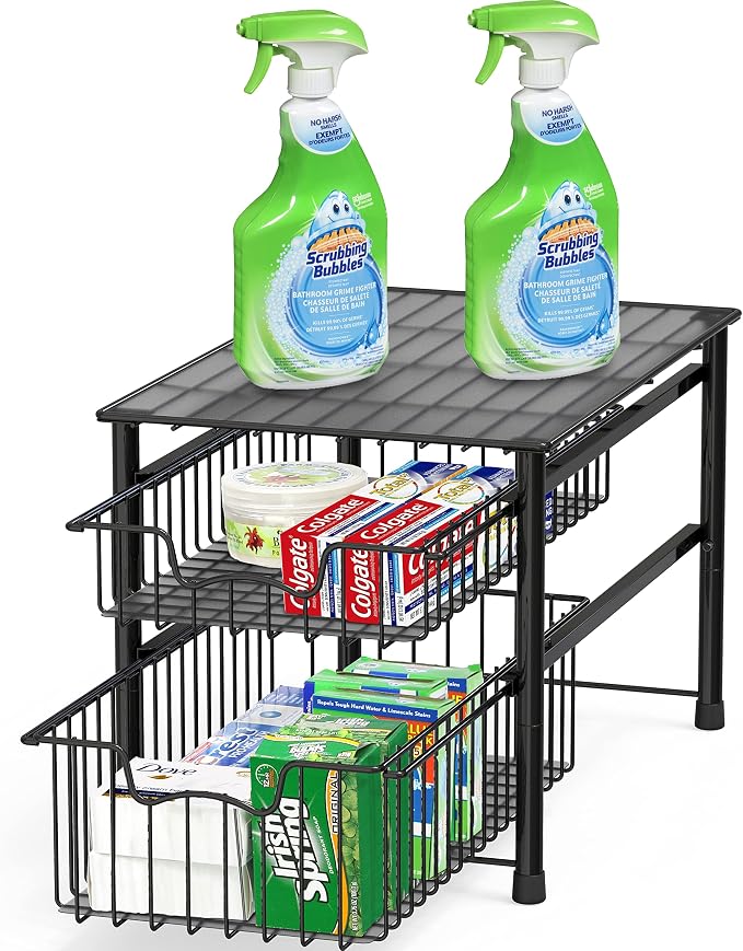 Simple Houseware Stackable Sliding Basket Organizer Drawer - Image 5