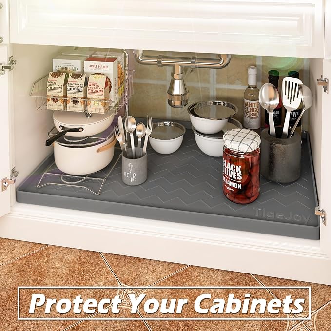 TigeJoy 28" x 22" Under Sink Mats - Image 5