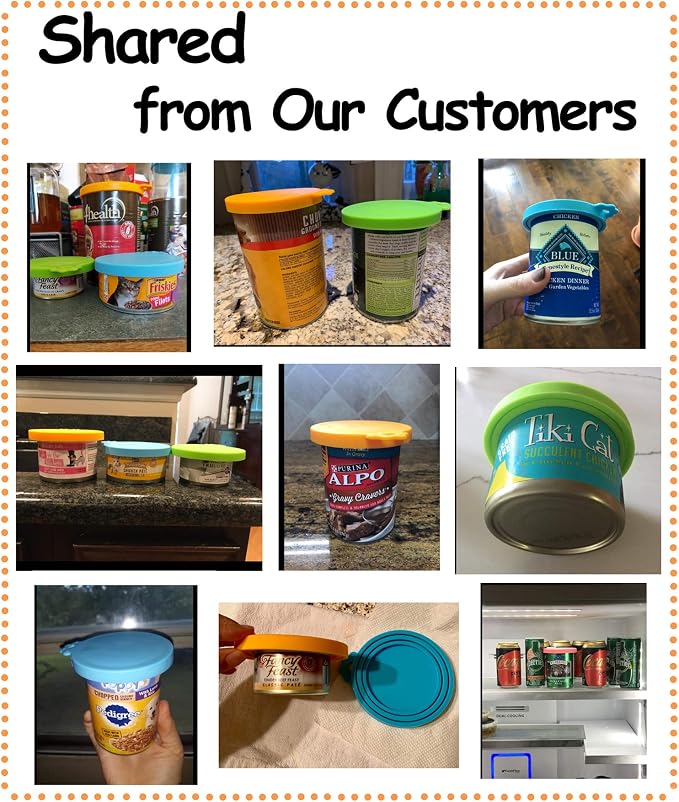 Comtim Pet Food Can Cover Silicone Can Lids - Image 2