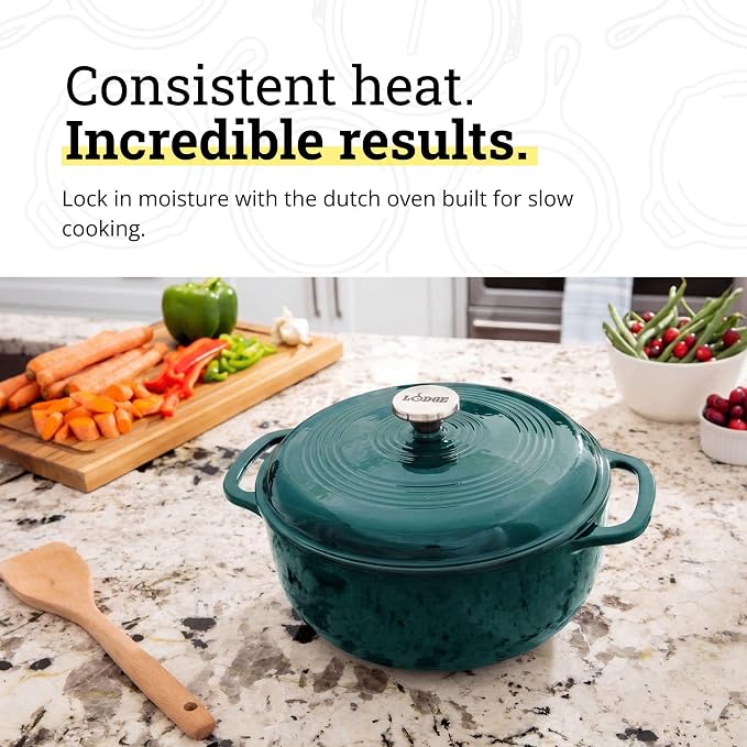 Lodge Essential Enamel Cast Iron Dutch Oven - Image 3