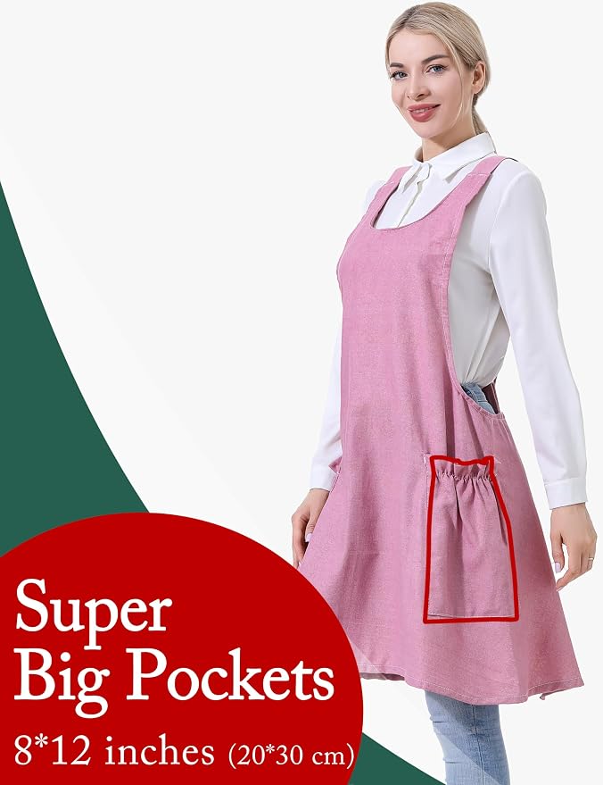 Cozy Adjustable Cross Back Aprons - Image 2