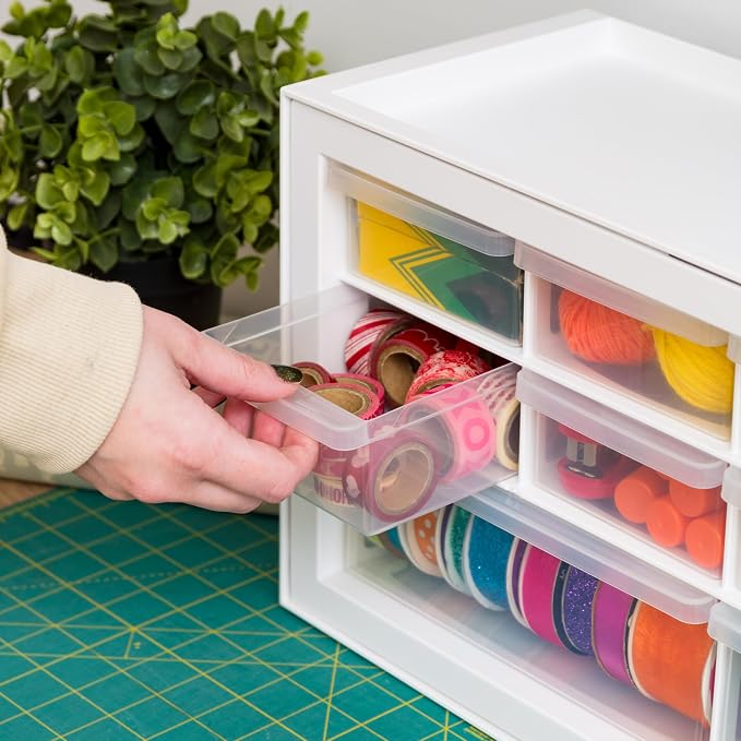 IRIS USA Small Plastic Storage Drawers, Made in USA, 10-Drawer Organizer - Image 7
