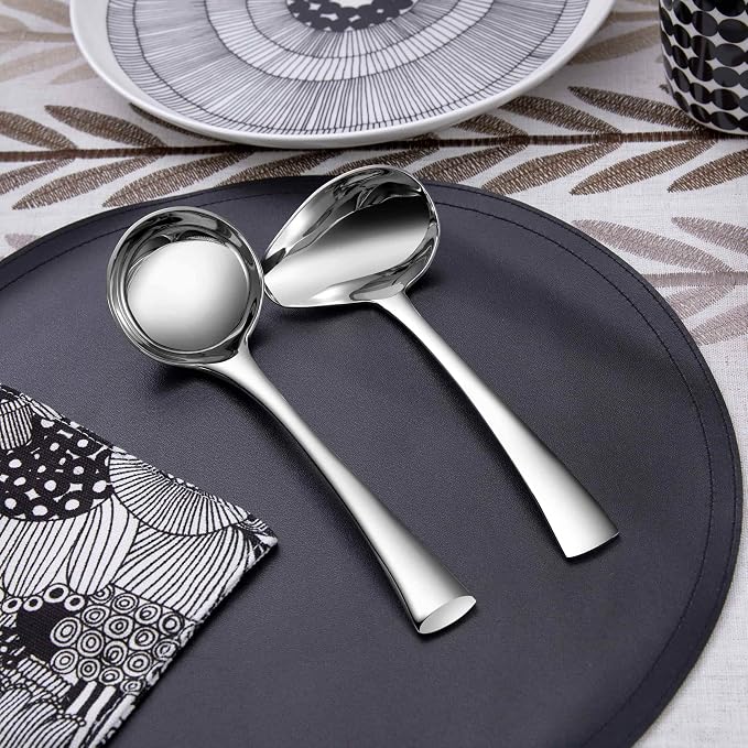 KEAWELL Premium Austin 1-Piece Sauce Ladle and 1 Piece Gravy Ladle, 18/10 - Image 6