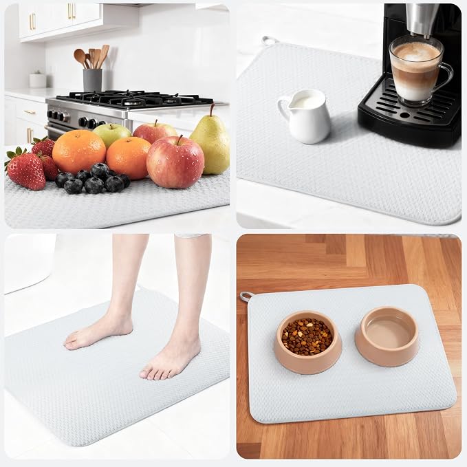 2-pack 24"x17" XL size microfiber dish drying mats - Image 6