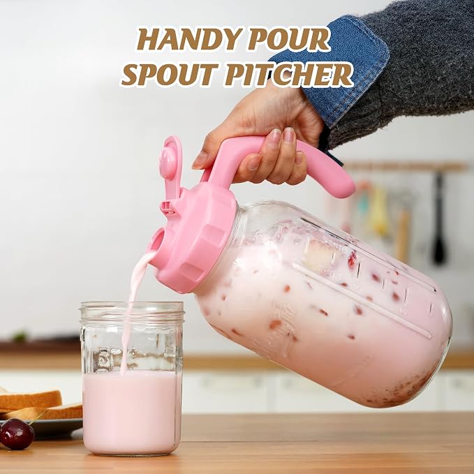 Soligt Glass Mason Jar Pitcher - Image 2